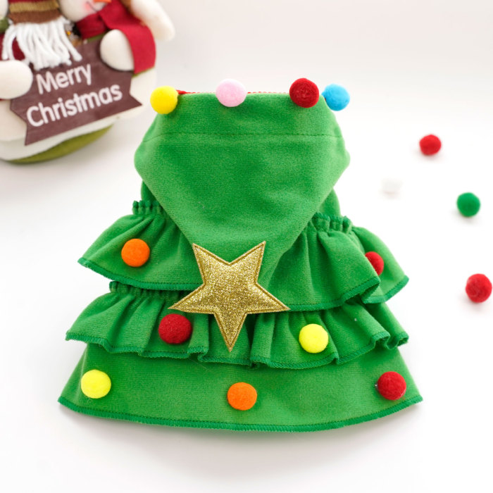 Christmas Autumn Winter Cloak Pet Dog Cat Costume Jumpsuit Puppy Apparel New