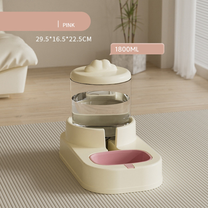 Cat Dog Dispenser Bowl Feeding Water Integrated Food Feeder Automatic Pet Feeder