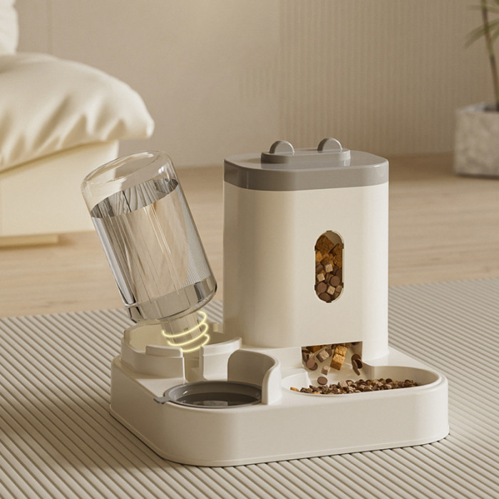 Automatic Pet Feeder Cat Pet Water Dispenser Dog Feeder Water Integrated Bowl