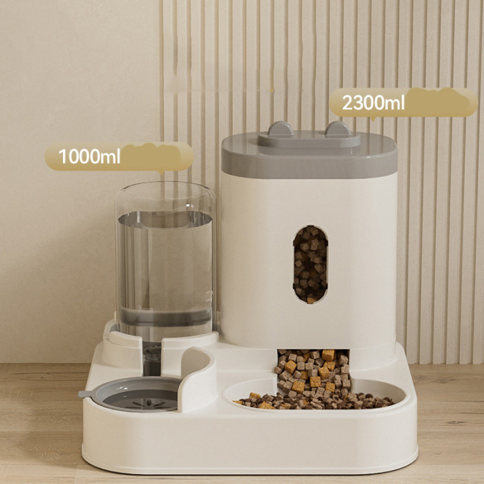 Automatic Pet Feeder Cat Pet Water Dispenser Dog Feeder Water Integrated Bowl