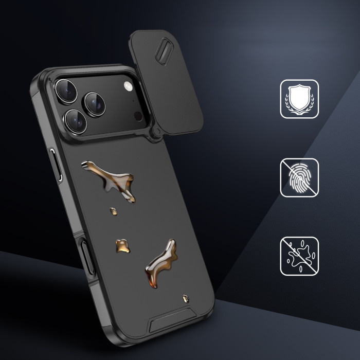 For iPhone 17 Air 17 16 Pro Max 15 14 13 12 11 Phone Case Sliding Window Cover