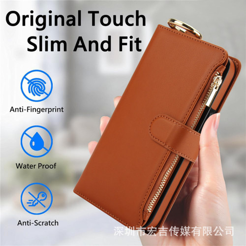 For iPhone 17 Air 17 16 Pro Max 15 14 13 12 11 8 XR XS Phone Case Wallet Leather