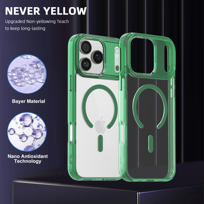 For iPhone 17 Air 17 Pro Max 16 15 14 13 12 11 Phone Case Transparent Magnetic