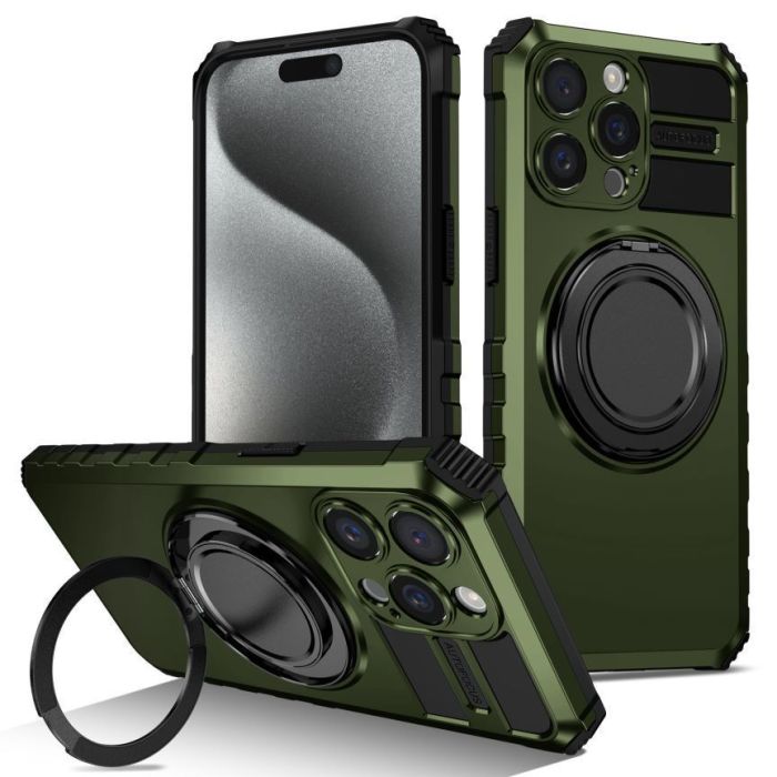 For iPhone 17 Air 17 Pro Max 16 15 14 13 12 Phone Case Rotary Magnetic Bracket