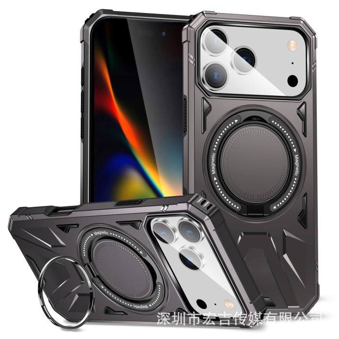 For iPhone 17 Air 17 Pro Max 16 15 14 13 12 11 Phone Case Magnetic Bracket