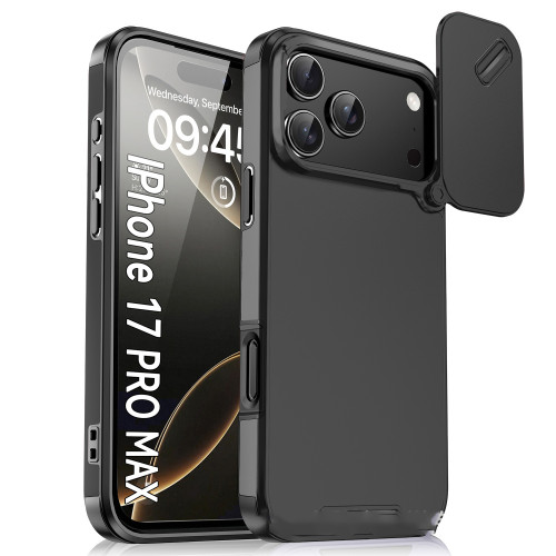 For iPhone 17 Air 17 16 Pro Max 15 14 13 12 11 Phone Case Sliding Window Cover