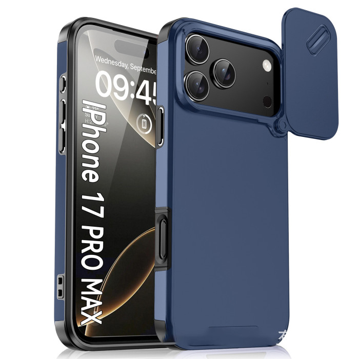 For iPhone 17 Air 17 16 Pro Max 15 14 13 12 11 Phone Case Sliding Window Cover