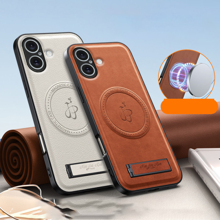 For iPhone 17 Air 17 Pro Max 16 15 14 13 12 11 Phone Case Magnetic Metal Bracket