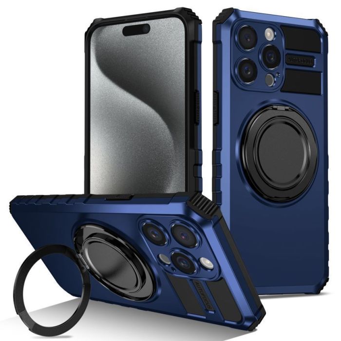 For iPhone 17 Air 17 Pro Max 16 15 14 13 12 Phone Case Rotary Magnetic Bracket