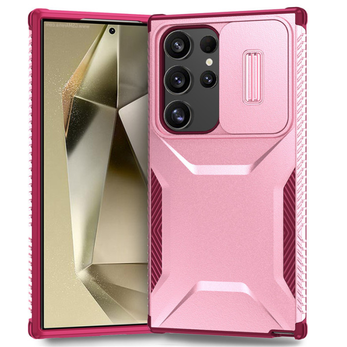 For Samsung Galaxy S25 Ultra S24 FE A25 A26 A54 A36 Phone Cover Sliding Window