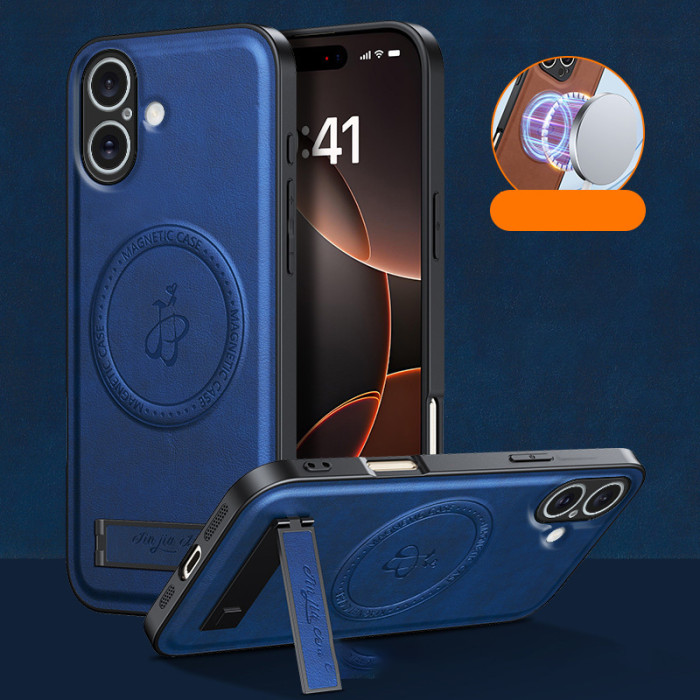 For iPhone 17 Air 17 Pro Max 16 15 14 13 12 11 Phone Case Magnetic Metal Bracket