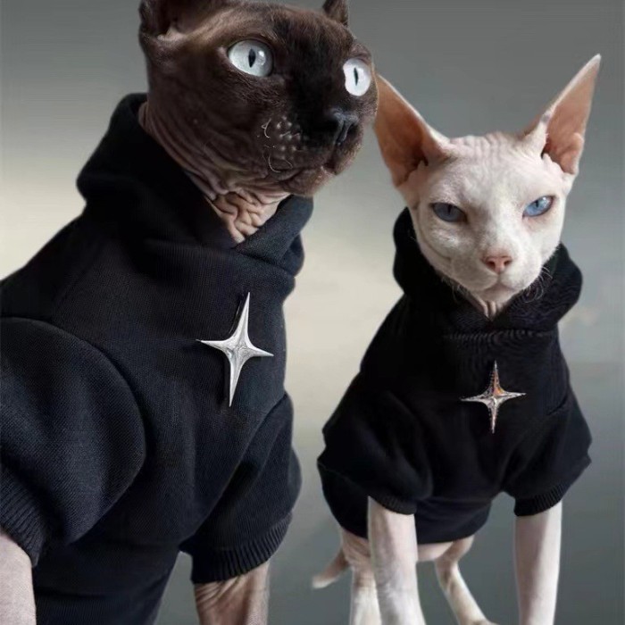 Pet Clothes Puppy Autumn Winter Cross Asterisk Dog Cat Sweater Clothes Warm New