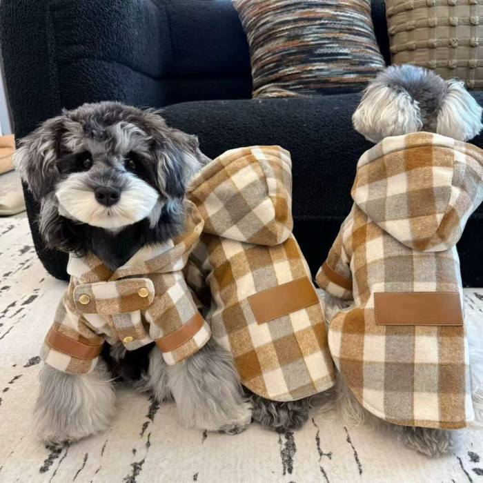 Pet Cat Sweater Clothes Hooded Coat Dog Autumn Winter Warm Clothes Puppy Apparel