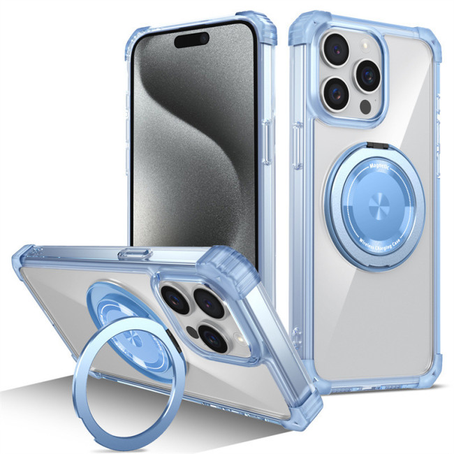 For iPhone 17 Air 17 Pro Max 16 15 14 13 12 11 Phone Case 360° Rotary Magnetic