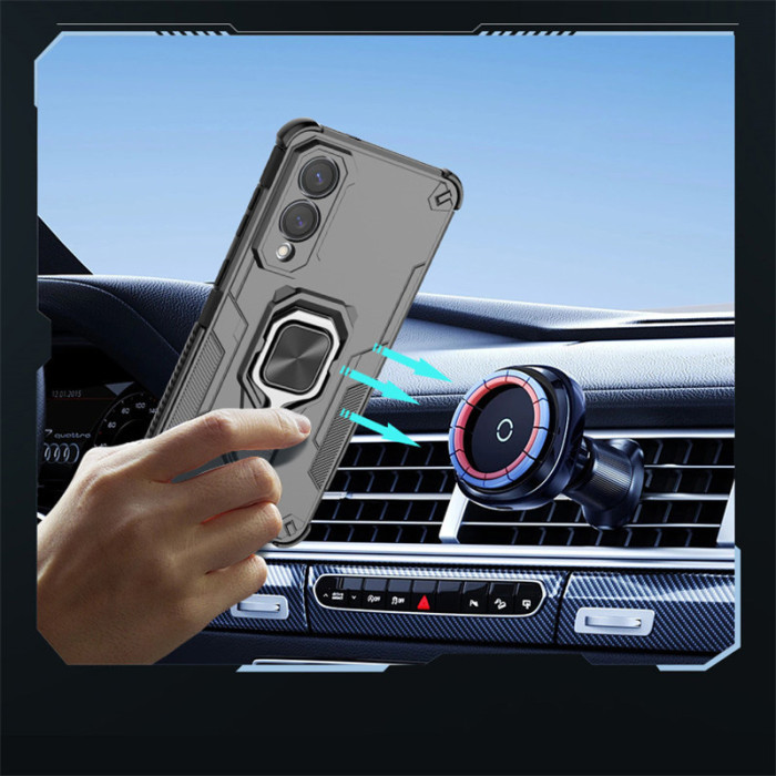 For Samsung S25 ultra S24 A16 A36 A56 A55 F06 M16 M56 A06 Phone Case  Armor 360° Rotary Bracket 