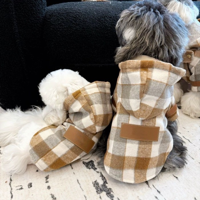 Pet Cat Sweater Clothes Hooded Coat Dog Autumn Winter Warm Clothes Puppy Apparel