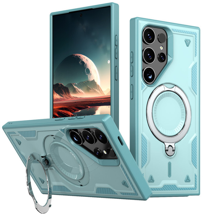 For Samsung Galaxy S25 Ultra S24FE A25 A35 A36 Phone Cover Ring Magnetic Bracket