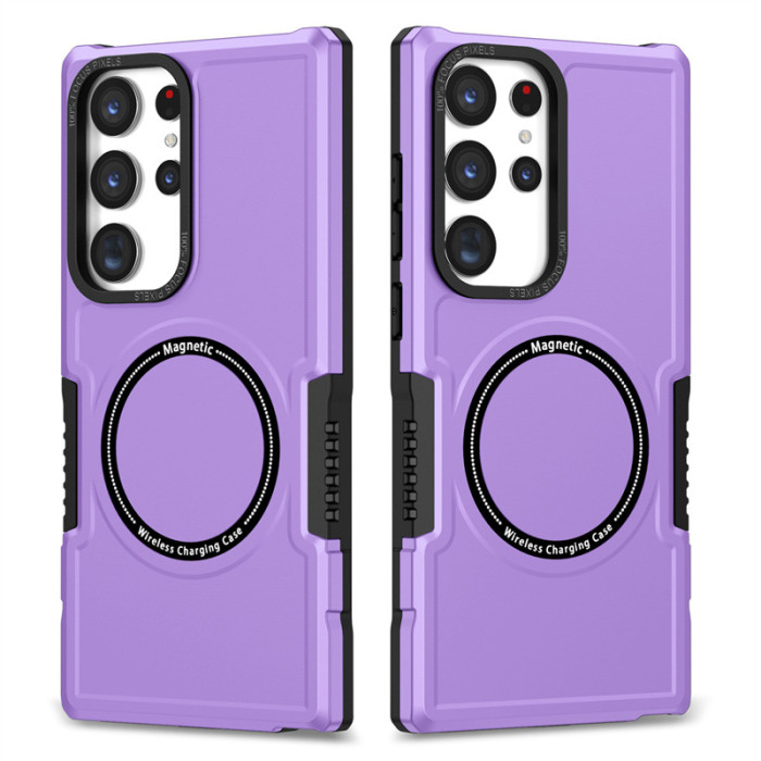 For Samsung Galaxy S25 Ultra S24 S23 S22 S21 S20 FE Phone Case Magnetic Armor