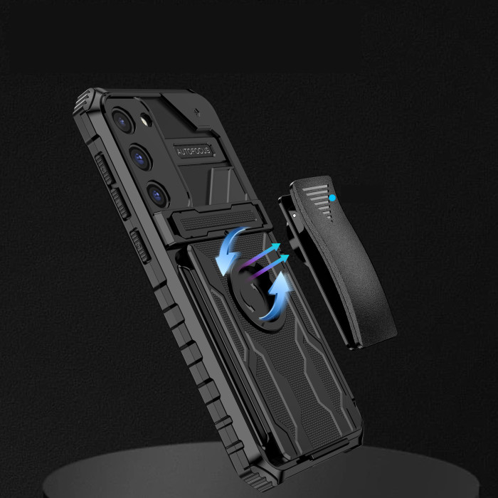 For Samsung Galaxy S25 Ultra S24 FE A15 A54 A73 A51 Phone Cover Magnetic Bracket