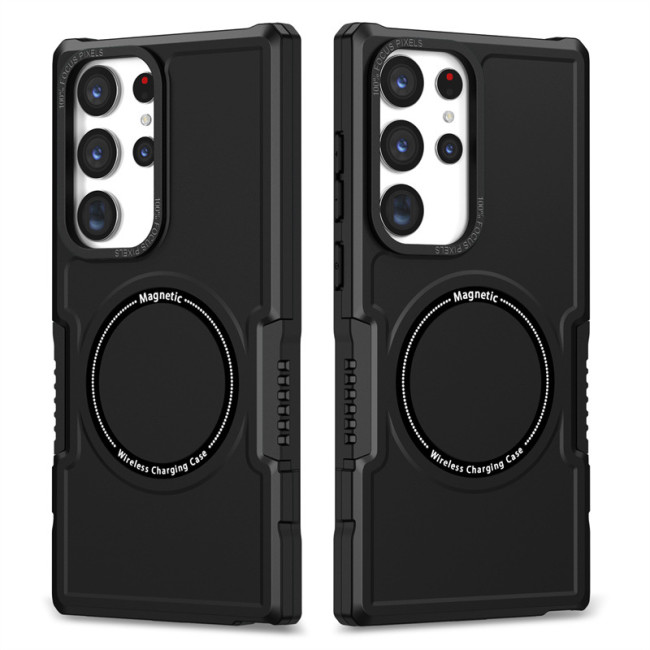 For Samsung Galaxy S25 Ultra S24 S23 S22 S21 S20 FE Phone Case Magnetic Armor