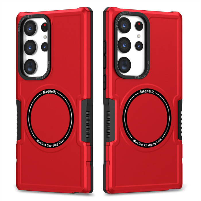 For Samsung Galaxy S25 Ultra S24 S23 S22 S21 S20 FE Phone Case Magnetic Armor