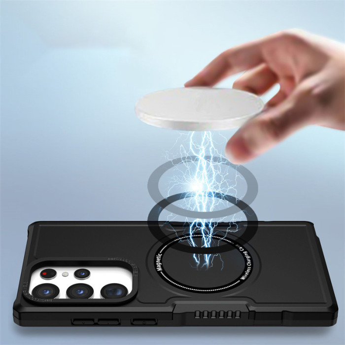 For Samsung Galaxy S25 Ultra S24 S23 S22 S21 S20 FE Phone Case Magnetic Armor