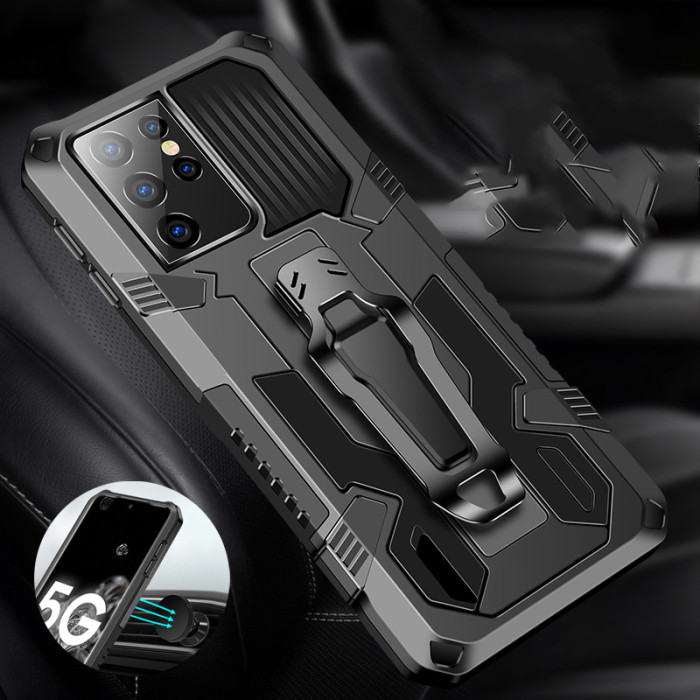 For Samsung Galaxy S25 Ultra S24 FE A35 A55 A16 A25 Phone Cover Magnetic Bracket