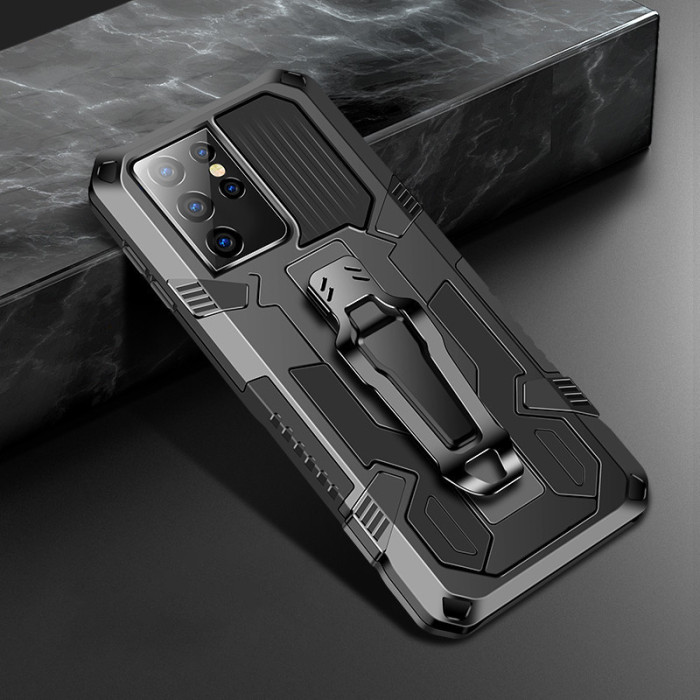 For Samsung Galaxy S25 Ultra S24 FE A35 A55 A16 A25 Phone Cover Magnetic Bracket