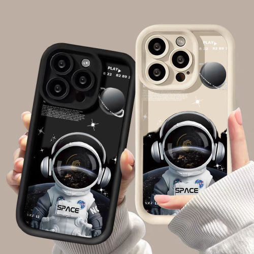 For iPhone 17 Air 17 Pro Max 16 15 14 13 12 11 XR 7 8 Phone Case Space Astronaut