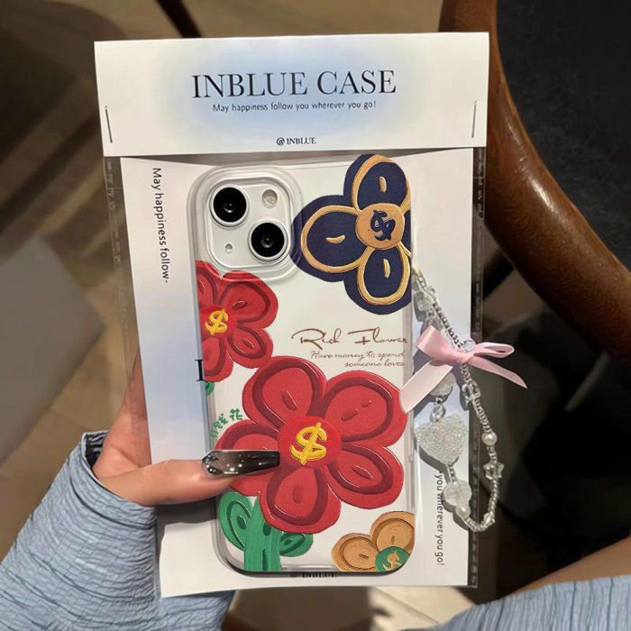 For iPhone 17 Air 17 Pro Max 16 15 14 13 12 11 Phone Case Retro Flower Cover