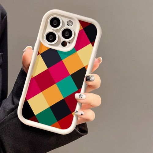For iPhone 17 Air 17 Pro Max 16 15 14 13 12 11 XR XS 7 8 Phone Case Color Blocks