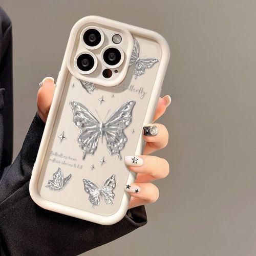 For iPhone 17 Air 17 Pro Max 16 15 14 13 12 11 XR 7 8 Phone Cover Butterfly Case