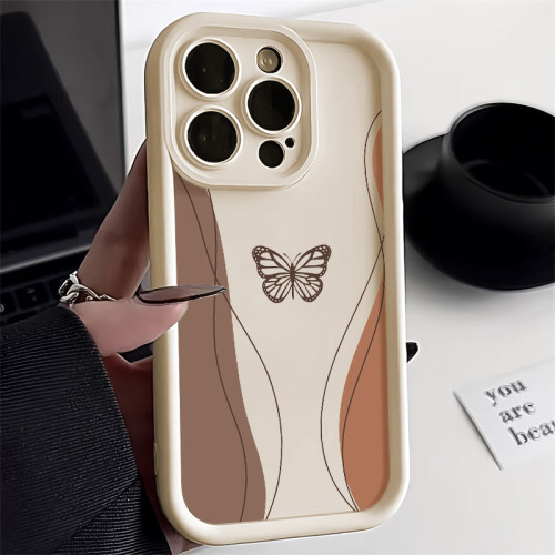 For iPhone 17 Air 17 Pro Max 16 15 14 13 12 11 XR 7 8 XS Phone Cover Butterfly