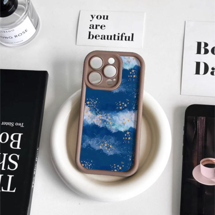 For iPhone 17 Air 17 Pro Max 16 15 14 13 12 11 XR 8 XS Creative Stars Phone Cover