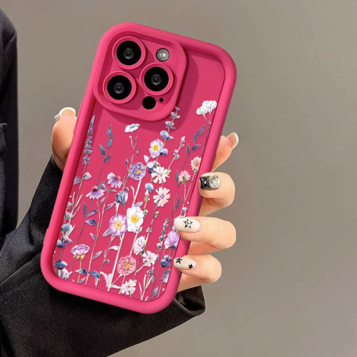 For iPhone 17 Air 17 Pro Max 16 15 14 13 12 11 XR XS 7 8 Phone Cover Flower New