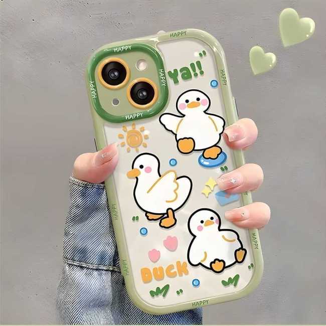 For iPhone 17 Air 17 Pro Max 16 15 14 13 12 11 XR XS 7 8 Phone Cover Funny Duck