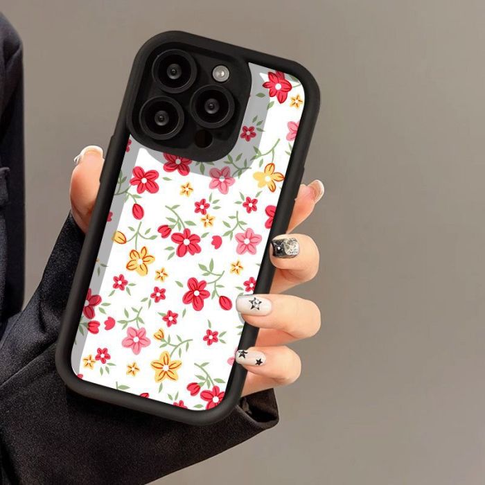 For iPhone 17 Air 17 Pro Max 16 15 14 13 12 11 XR 7 8 Phone Cover Colorful Flora