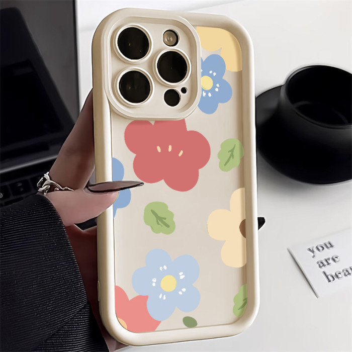 For iPhone 17 Air 17 Pro Max 16 15 14 13 12 11 XR Phone Case Flower Fashion Case