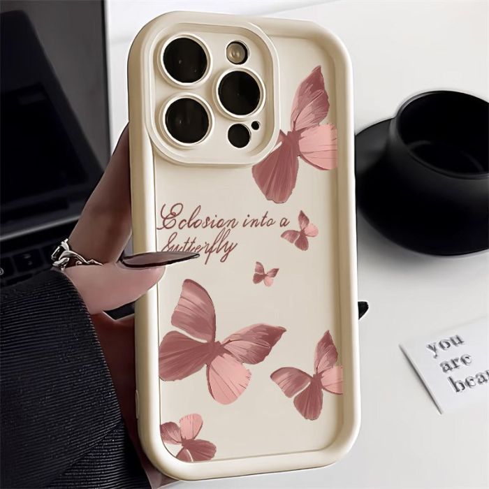 For iPhone 17 Air 17 Pro Max 16 15 14 13 12 11 XR XS 8 Phone Case Butterfly New