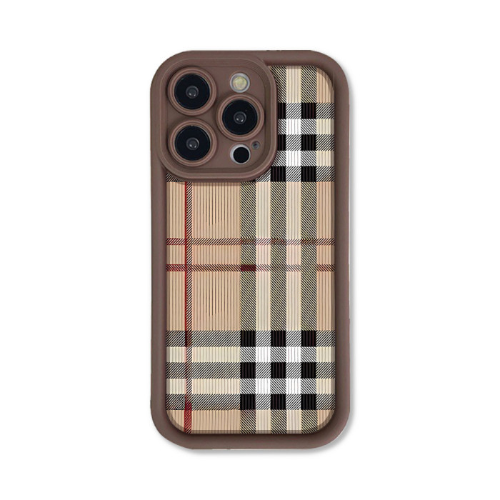 For iPhone 17 Air 17 Pro Max 16 15 14 13 12 11 XR XS 8 Phone Cover Simple Plaid
