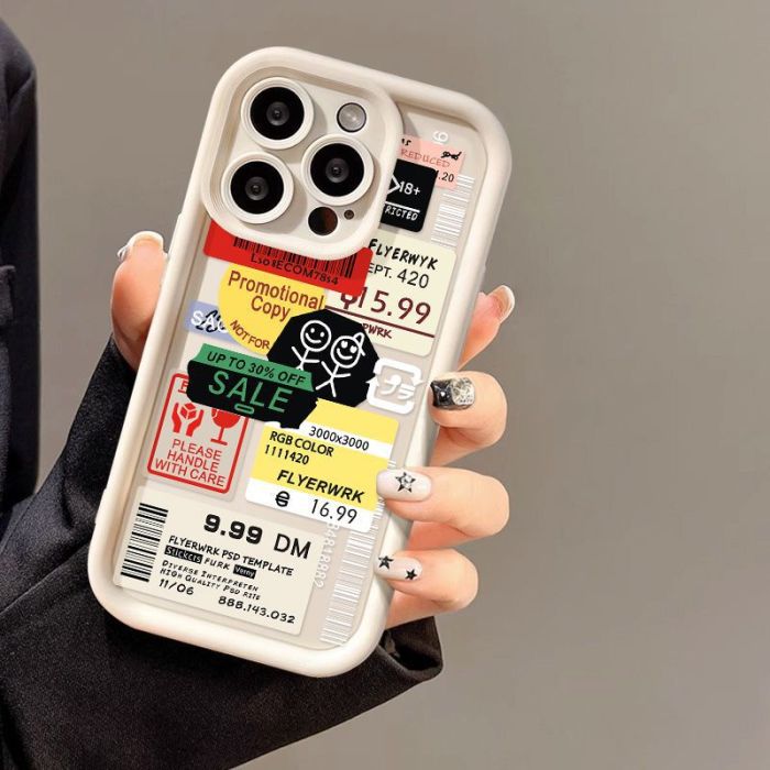 For iPhone 17 Air 17 Pro Max 16 15 14 13 12 11 XR XS 7 8 Phone Cover Fashion Graffiti