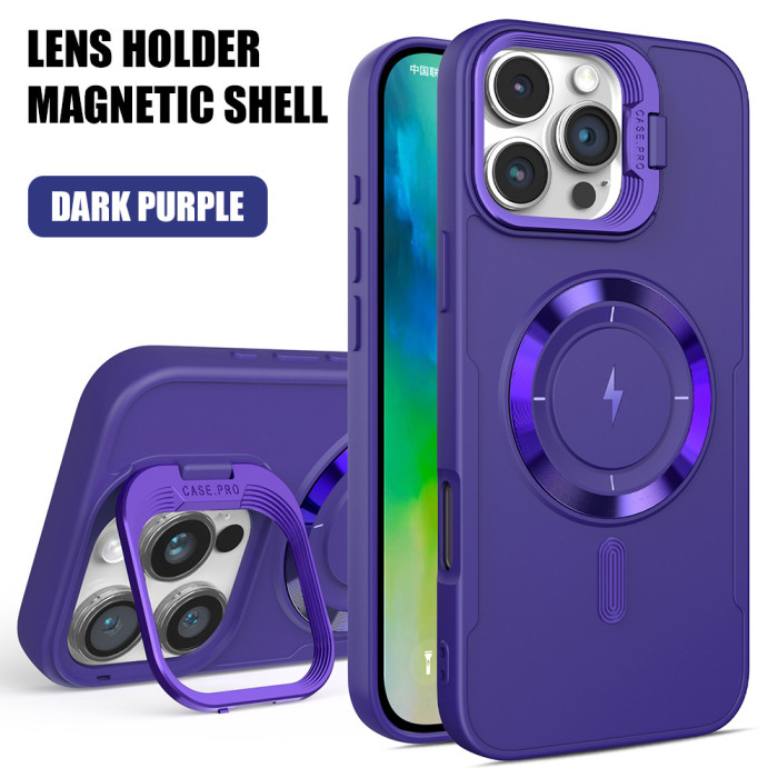 For iPhone 17 Air 17 Pro Max 16 15 14 13 12 11 Phone Cover Magnetic Lens Bracket