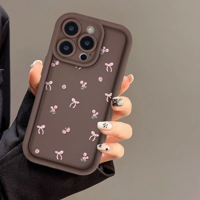 For iPhone 17 Air 17 Pro Max 16 15 14 13 12 11 XR XS 7 8 Phone Cover Fashion Bow