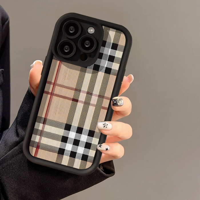 For iPhone 17 Air 17 Pro Max 16 15 14 13 12 11 XR XS 8 Phone Cover Simple Plaid