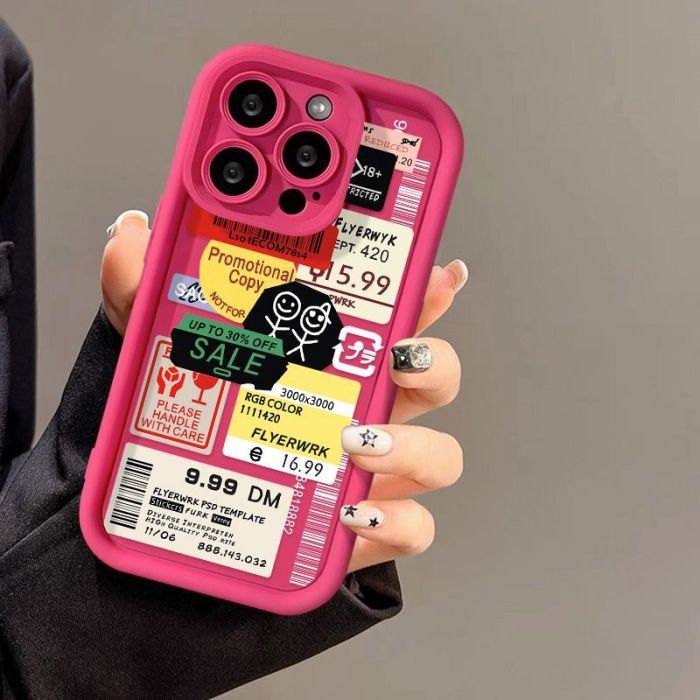 For iPhone 17 Air 17 Pro Max 16 15 14 13 12 11 XR XS 7 8 Phone Cover Fashion Graffiti