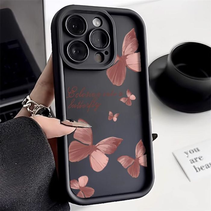 For iPhone 17 Air 17 Pro Max 16 15 14 13 12 11 XR XS 8 Phone Case Butterfly New