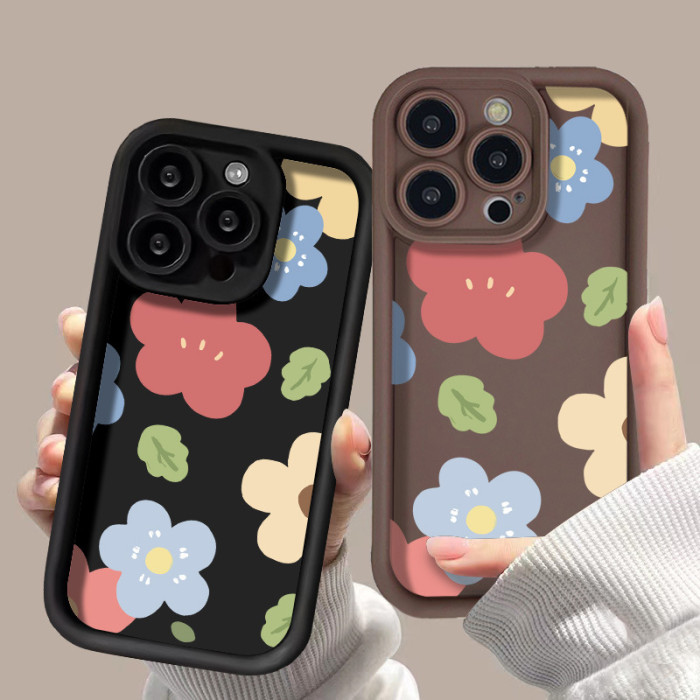 For iPhone 17 Air 17 Pro Max 16 15 14 13 12 11 XR Phone Case Flower Fashion Case