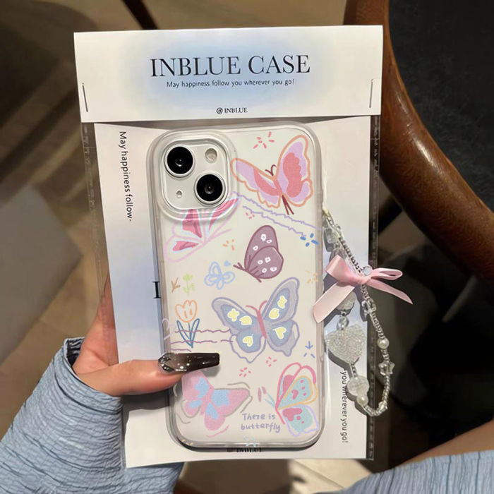 For iPhone 17 Air 17 Pro Max 16 15 14 13 12 11 XR 8 XS Phone Cover Butterfly New