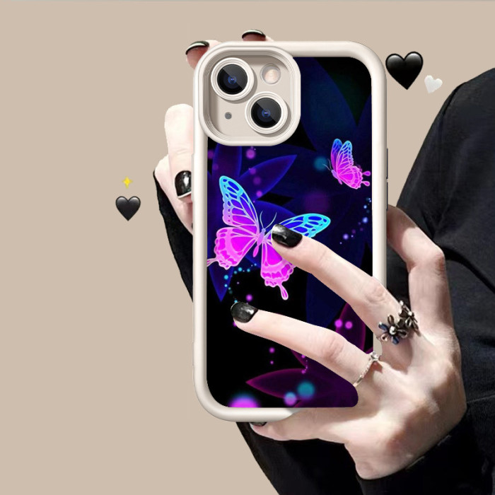 For iPhone 17 Air 17 Pro Max 16 15 14 13 12 11 XR XS 7 8 Phone Cover Butterfly
