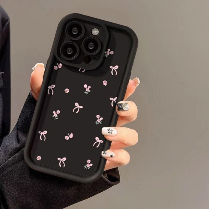 For iPhone 17 Air 17 Pro Max 16 15 14 13 12 11 XR XS 7 8 Phone Cover Fashion Bow